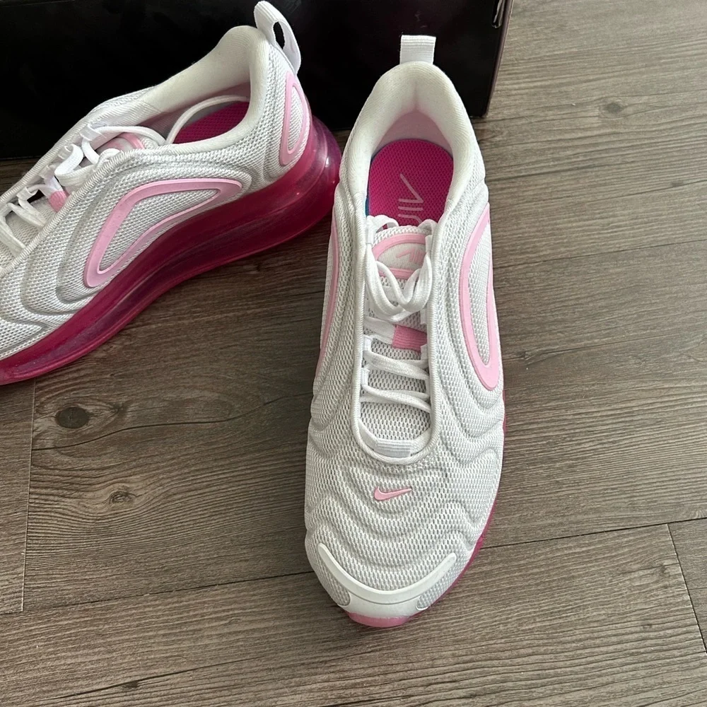 Nike Air Max 720 White Pink Rise Laser Fuchsia Airmax